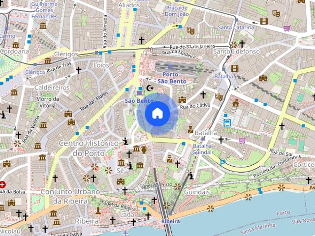 Apartamento T1 baixa do Porto