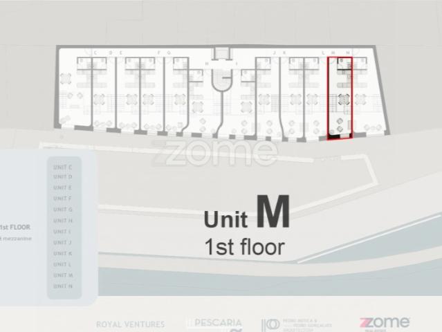 Apartamento T1 Cais da Pescaria Gaia Fração D vista rio