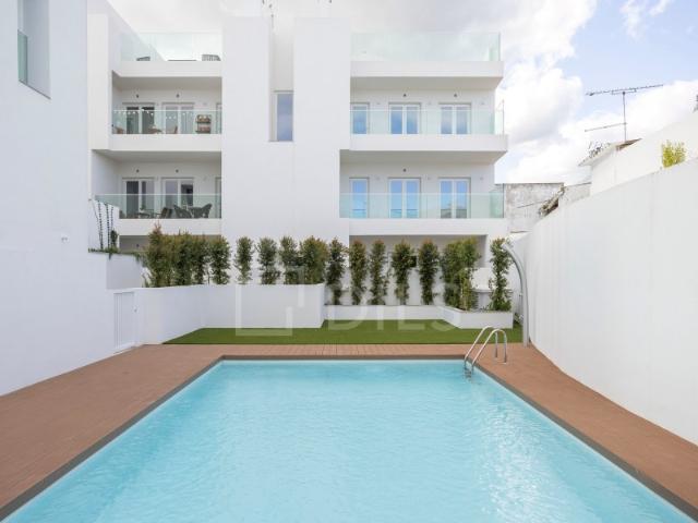 Apartamento T1 com terraço, no centro de Tavira
