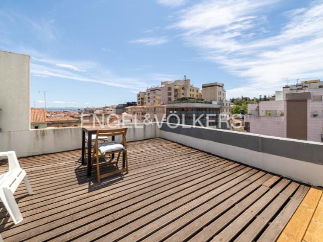 Apartamento T1 com Terraço Privativo na Avenida da Liberdade
