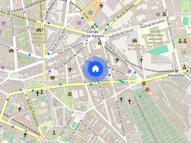 Apartamento T1 disponivel de Janeiro a Abril no Porto