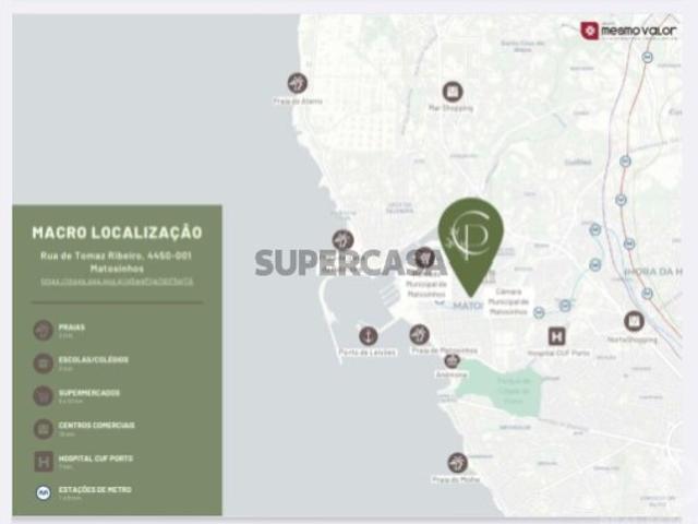 Apartamento T1 em Matosinhos e Leça da Palmeira de 60,00 m²
