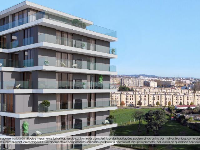 Apartamento T1 Empreendimento Caulinos Residence Com 1 lugar de garagem e varanda