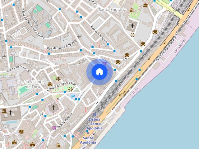 Apartamento T1 localizado na zona historica de Lisboa