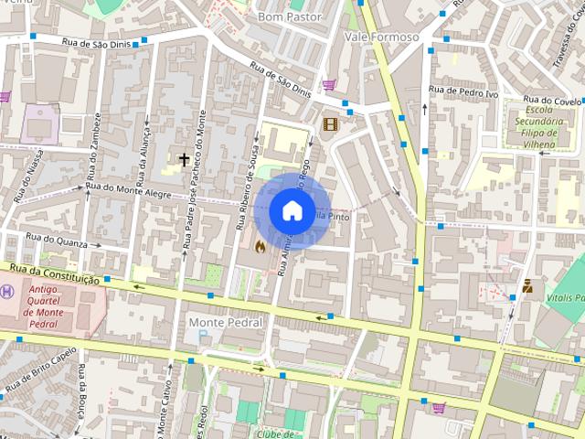 Apartamento T1 mobilado perto da Rua da Constituicao