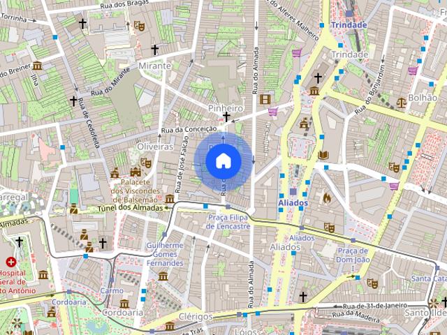 Apartamento T1 mobilado Porto centro