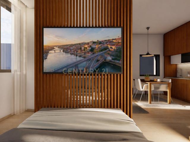 Apartamento T0+1 no centro histórico do Porto, com cozinha equipada