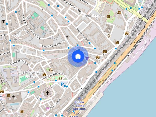 Apartamento T1 por tras do Panteao Nacional