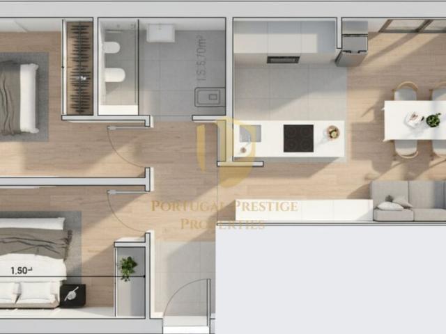 Apartamento T2 5º Anda