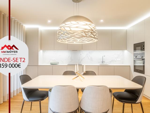 Apartamento T2 2026 | Alameda Jardins da Arrábida | Varanda | Ginásio | Lugar de Garagem