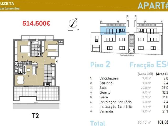 Apartamento T2 à venda em concelho de Olhão, Faro, Portugal