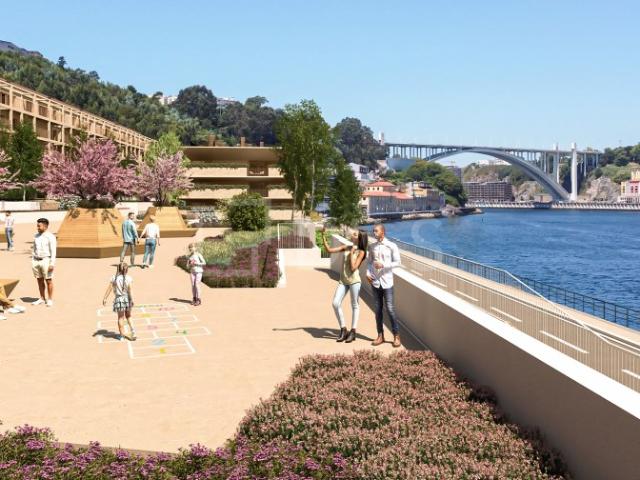 Apartamento T2 com área exterior, junto ao Rio Douro