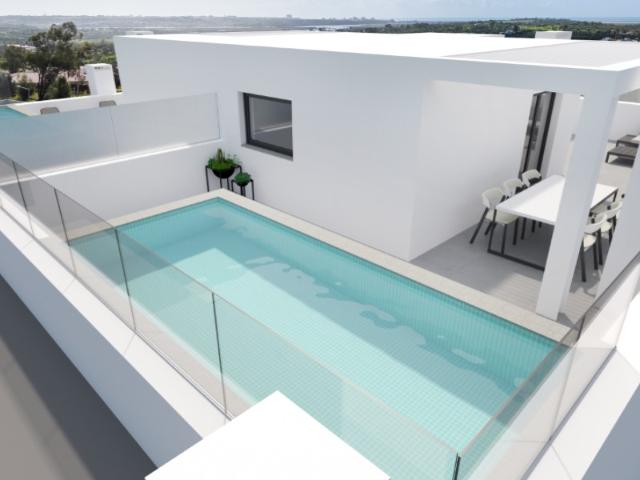 Apartamento T2 no Último Piso com Terraço Panorâmico e Piscina Privativa