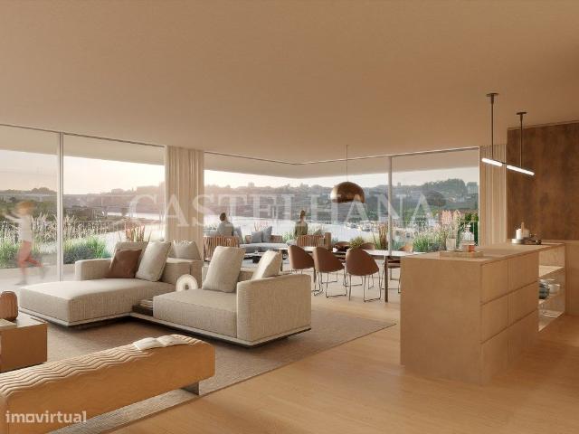 Apartamento T2 com piscina e vistas panormicas sobre o rio Douro