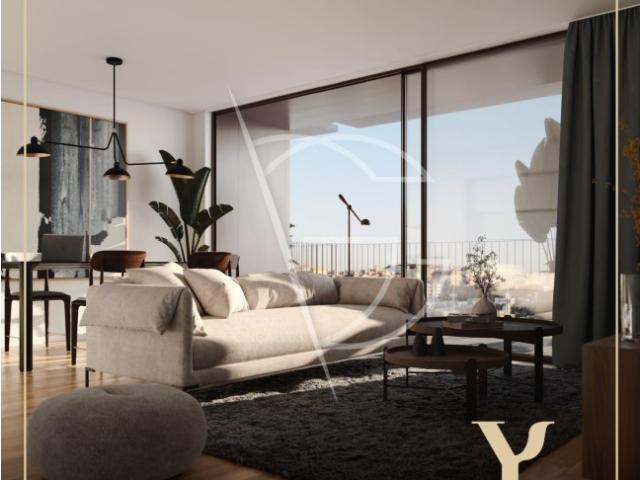 Apartamento T2 com terraço Empreendimento YARD/NEXT Jardins d'Arrábida