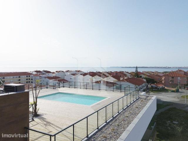 Apartamento T2 com garagem e Vista Mar no Rooftop, junto Praia da.