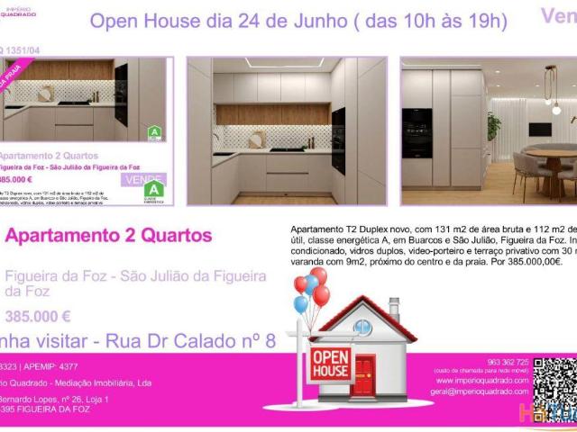 APARTAMENTO T2 Duplex com terraço, como novo, Situado no Bairro Novo, junto à praia | 26074061981