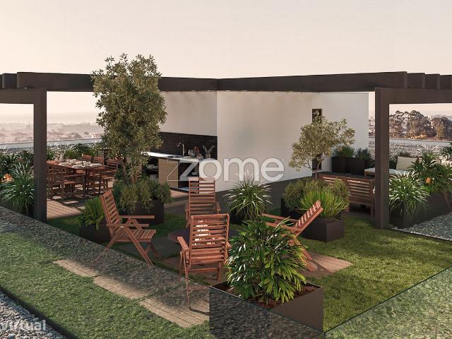 Apartamento T2 em Condomnio Fechado/ Rooftop com Vista Mar