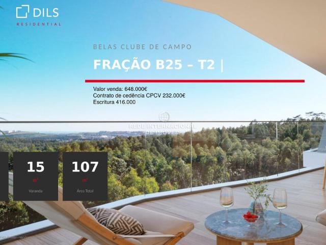 Apartamento T2 em construção no Native Soul, Belas Clube de Campo