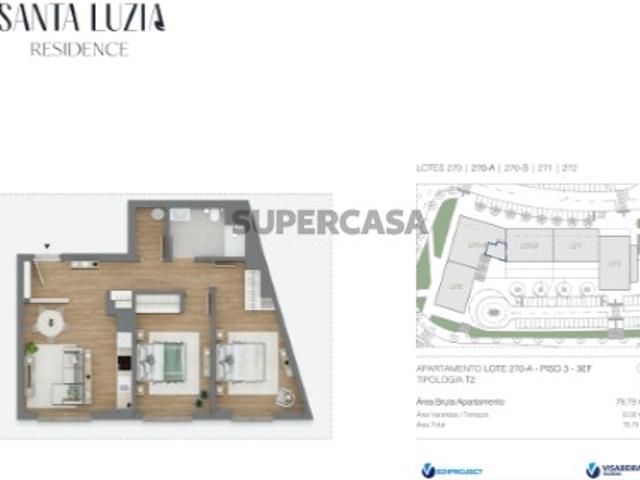 Apartamento T2 em Ranhados