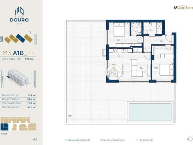 Apartamento T2 Marina Douro Vila Nova de Gaia