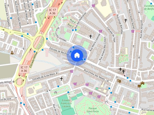 Apartamento T2 na estrada de Benfica