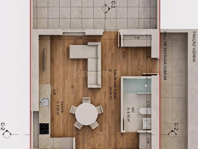 Apartamento T2 Novo no Centro do Marco de Canaveses