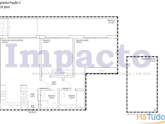 Apartamento T2 novo em São João da Madeira. | 26053938168