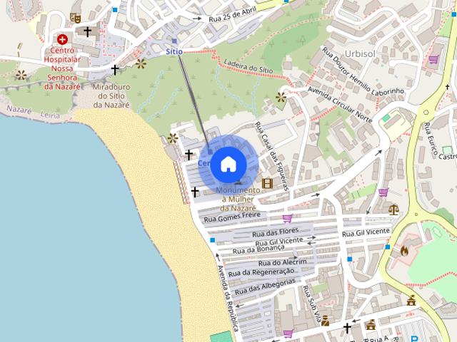 Apartamento T2 para alugar na Nazaré
