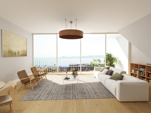 Apartamento T4, terraço com vista para o Tejo, em Santos, Li. 224m² Estrela