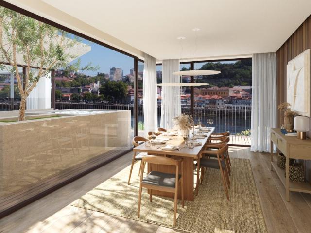 Apartamento T4 com piscina privada no mais recente empreendimento junto ao Rio Douro