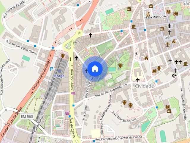 Apartamento T4 situado em Braga na Cruz de Pedra