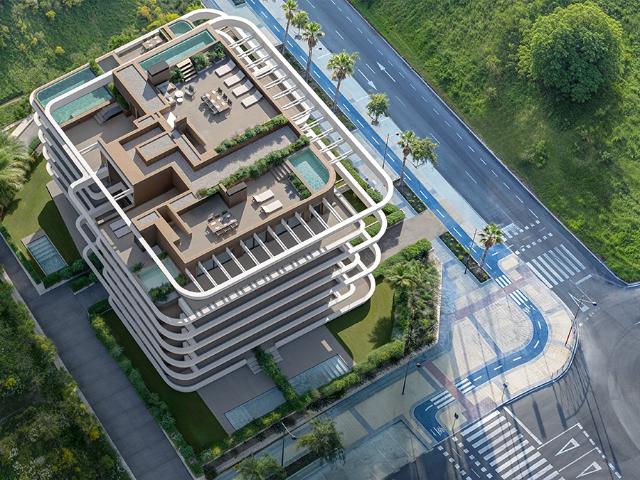 Apartamento a estrenar de 3 dormitorios con vistas abiertas en el centro de Estepona