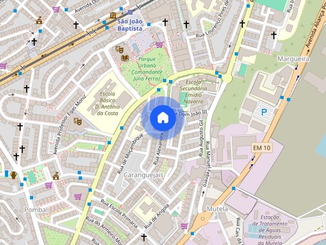 Apartamento com 3 quartos centro de Almada