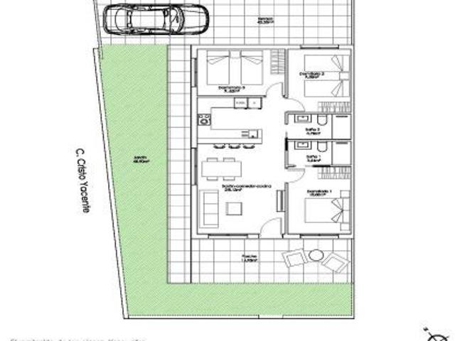 Apartamento con 2 o 3 dormitorios, 2 baños, piscina comunitaria en zona de Pilar de La Horadada