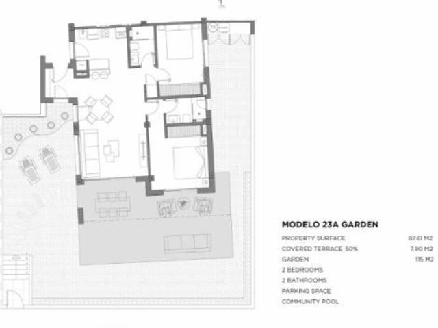 Apartamento con gran terraza a 800 m de la playa en Los Alcázares