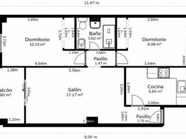 Apartamento con piscina en Magic World