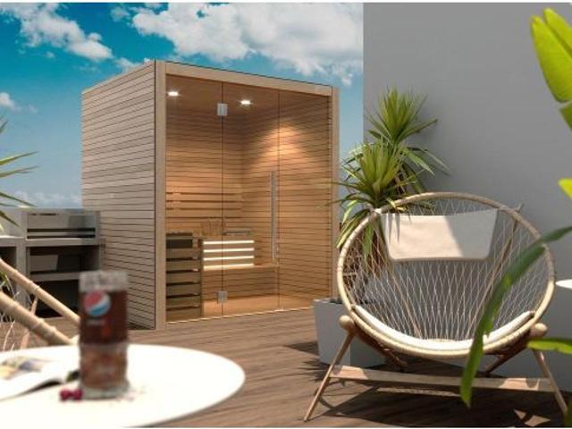 Apartamento de 1 dormitorio con piscina y sauna a solo 190 m del mar