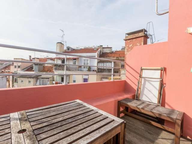 Apartamento de 1 quarto para alugar perto do Saldanha, Lisboa