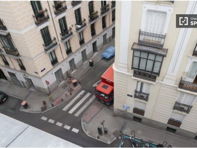 Apartamento de 2 dormitorios con terraza en Madrid centro en alquiler