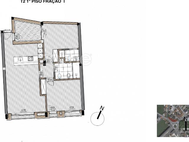 Apartamento de 2 quartos 1º andar Desenvolvimento RADAR LIVING