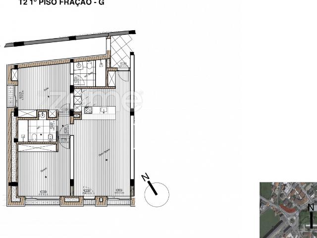 Apartamento de 2 quartos 1º FR. G RADAR LIVING desenvolvimento