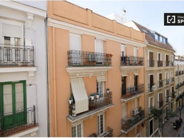 Apartamento de 3 dormitorios con aire acondicionado y balcones en alquiler en Malasaña