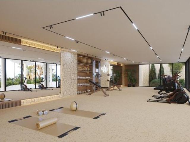 Apartamento de 3 dormitorios con amplias terrazas y jardín en Altezza Suites, La Resina, Estepona
