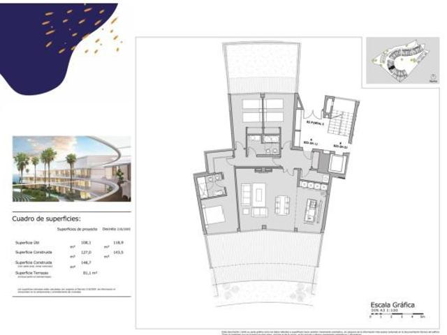 Apartamento de 3 dormitorios en Estepona