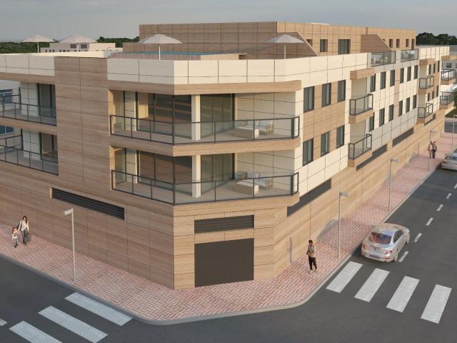 Apartamento de 3 dormitorios y dos baños con terraza privada a 200 m del mar
