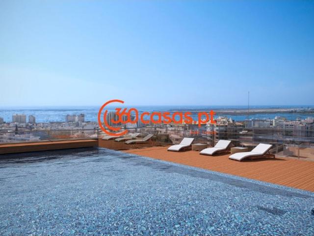 Apartamento de luxo T2 com piscina e garagem em Faro