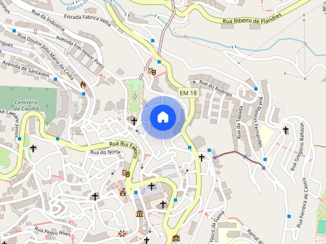Apartamento em casa antiga no centro da Covilha