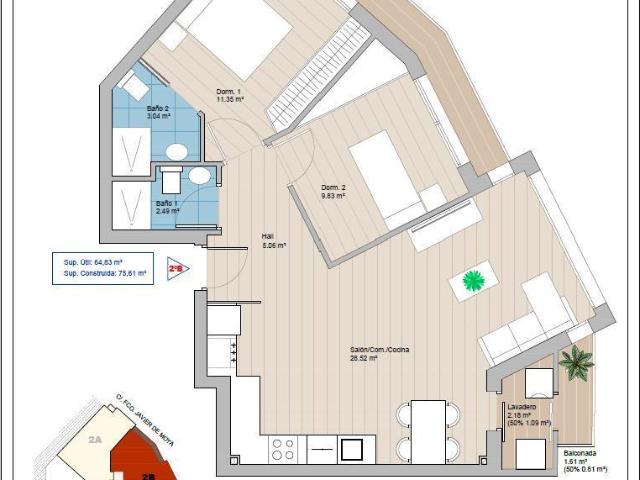 Apartamento en venta en Albacete, Calle Francisco Javier de Moya, 02008