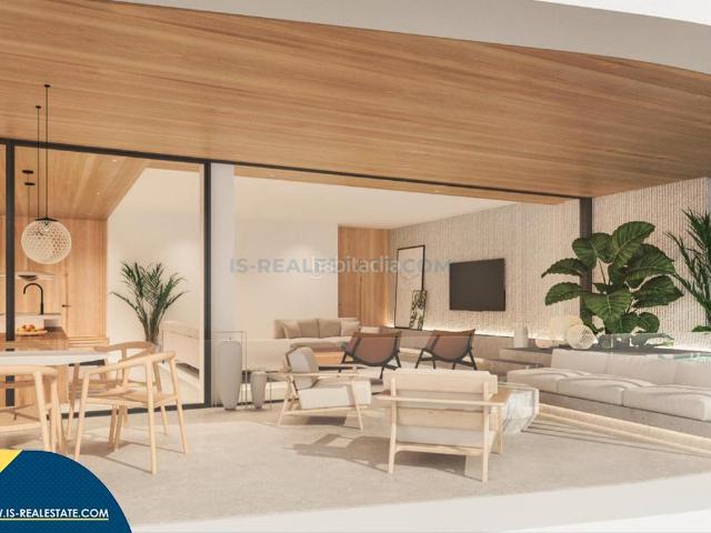 Apartamento en venta en Baleares Santa Eulària, Santa Eulària des Riu. Apartamentos en construcción con piscina compartida, Islas Baleares, Ibiza. 1 4 habitaciones 74 167 m² 250 metros al mar.